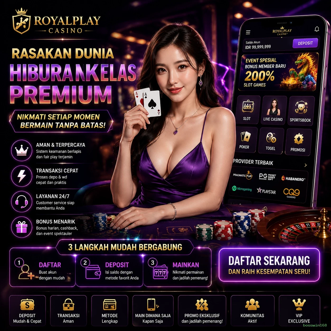 bosswin168 Bonus Menarik